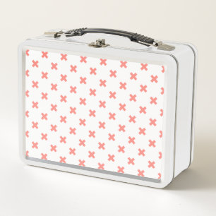 Lunch Box Poser les points de croix sur blanc