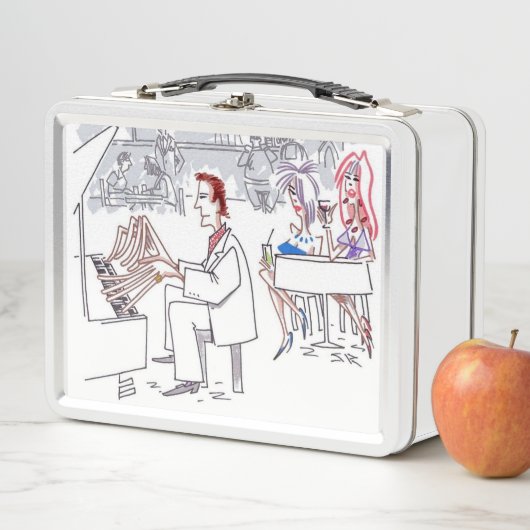 Lunch Box Poubelle blanche Doigts (En situation)