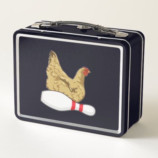 Lunch Box Poulet au Bowling avec épingle de Bowling (Dos)