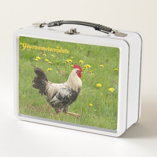 Lunch Box poulet, coq, animal, oiseau, ferme, agriculture, (Devant)
