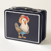 Lunch Box Poulet en fermier avec Casquette (Dos)