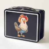 Lunch Box Poulet en fermier avec Casquette (Devant)