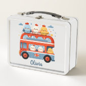 Lunch Box Poulets mignons et bus de Londres (Devant)