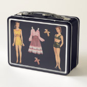 Lunch Box Poupées de papier de mode des années 40 (Dos)