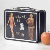 Lunch Box Poupées de papier de mode des années 40 (En situation)