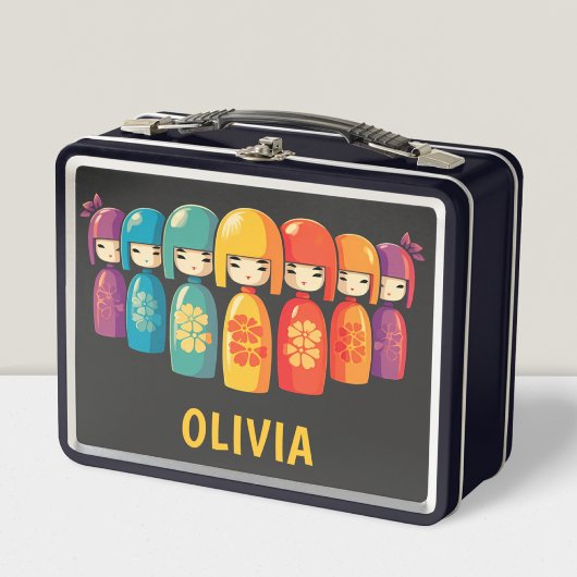 Lunch Box Poupées Kokeshi japonais mignonnes