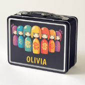 Lunch Box Poupées Kokeshi japonais mignonnes (Dos)