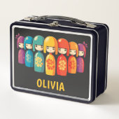 Lunch Box Poupées Kokeshi japonais mignonnes (Devant)