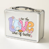 Lunch Box Pour l'Amour de Pâques - Mignons lapins et oeufs (Dos)