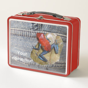 Lunch Box Poussière de grenouille aux Jeans bleus. Boîte de