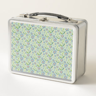 Lunch Box Prairie Marguerites aquarelles dansantes