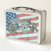 Lunch Box Premier répondeur patriotique (Dos)