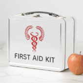 Lunch Box Premiers secours rouge caducée symbole médical urg (En situation)