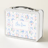 Lunch Box Preppy Poireaux fleuris personnalisés (Dos)