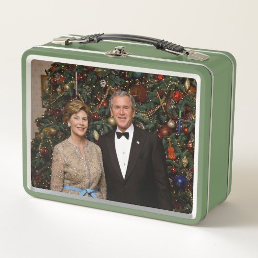 Lunch Box Président George Bush, Laura Christmas Maison Blan (Devant)
