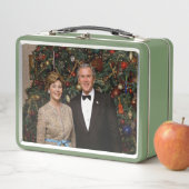 Lunch Box Président George Bush, Laura Christmas Maison Blan (En situation)
