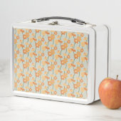 Lunch Box Pretty retro muted 1970 s flowers (En situation)