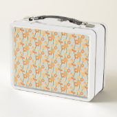 Lunch Box Pretty retro muted 1970 s flowers (Dos)