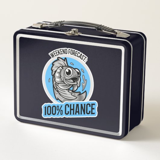 Lunch Box Prévisions de week-end 100% de chance T-Shirt (Devant)