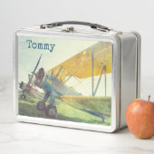 Lunch Box Prévol des avions anciens Biplanes Personnalisé (En situation)