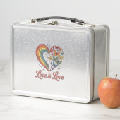 Lunch Box Pride Papillon Cœur Amour Est Amour Conception de (En situation)