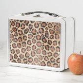 Lunch Box Prince d'Or noir Brown Leopard (En situation)