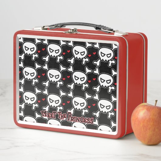 Lunch Box Princesse Skull&Cross Bones (En situation)
