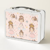 Lunch Box Princesses & Coeurs Pastels doux Enfants (Dos)