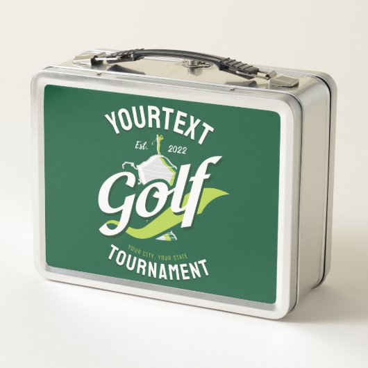 Lunch Box Pro Golfer NAME Golf Trophée Tournoi de golf (Dos)