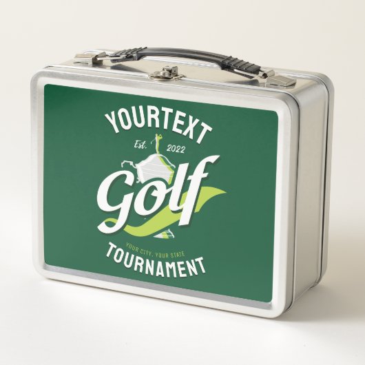 Lunch Box Pro Golfer NAME Golf Trophée Tournoi de golf (Devant)