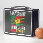 Lunch Box Proclamation d'émancipation Juneteenth Liberté noi (En situation)