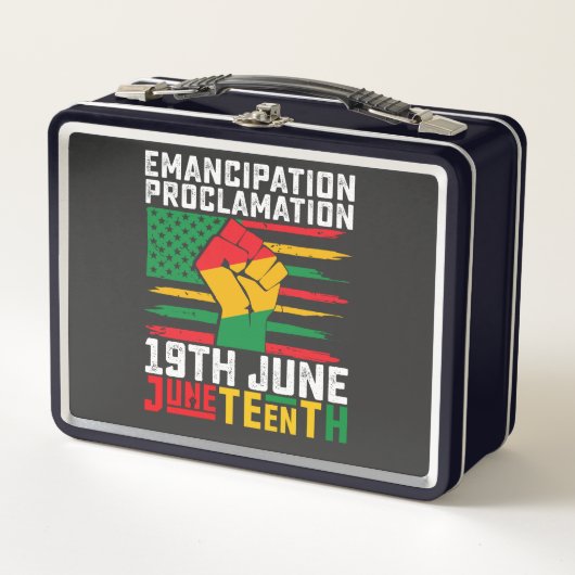 Lunch Box Proclamation d'émancipation Juneteenth Liberté noi (Devant)