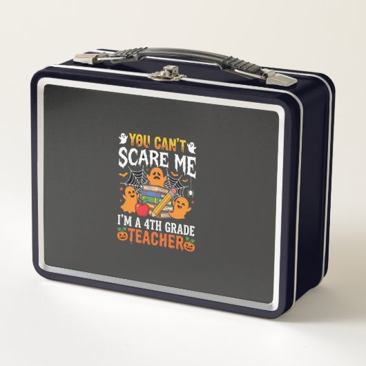 Lunch Box Professeur d'Halloween fantôme drôle de 4e année (Devant)