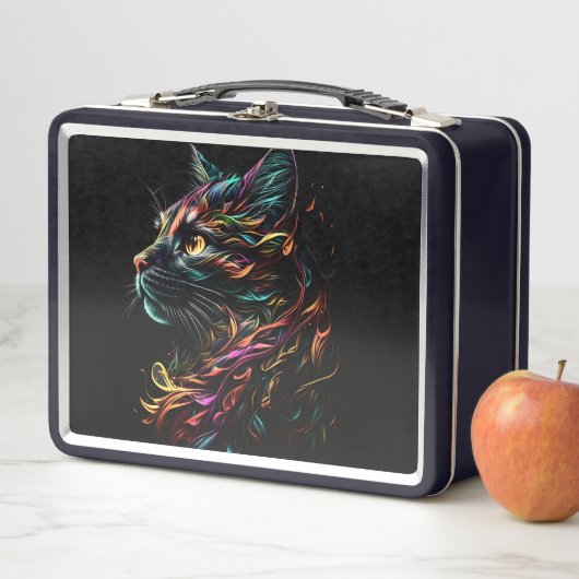 Lunch Box Profil de félin majestueux (En situation)