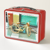 Lunch Box Promenade d'été - Vélo Jaune (Devant)