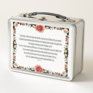 Lunch Box PSALM-11, Voir les enfants des hommes, rose floral