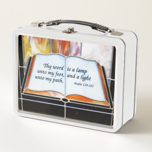 Lunch Box Psaume 119:105 Verset de la Bible (Devant)