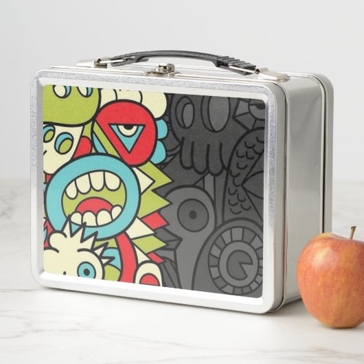 Lunch Box Psychedelic Patterns (En situation)