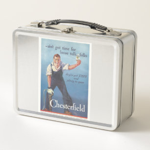 Lunch Box Publicité Chesterfield Cigarettes vintage
