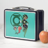 Lunch Box Puce et Lanterne verte (En situation)