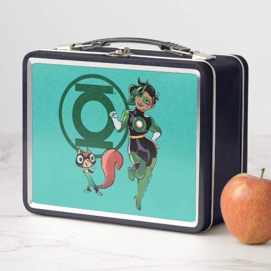 Lunch Box Puce et Lanterne verte (En situation)