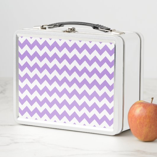 Lunch Box Purple Zigzag, Purple Chevron, Motif géométrique (En situation)