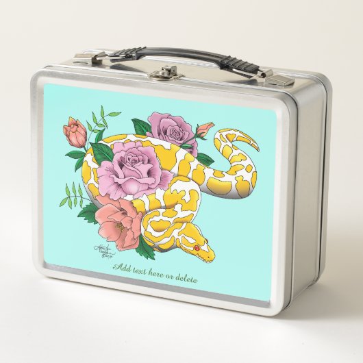 Lunch Box Python albino (Devant)