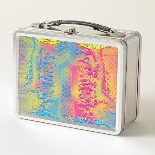 Lunch Box PYTHON - moderne fractale décorative - (Devant)