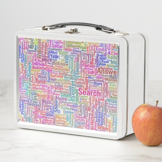 Lunch Box Question Apprendre Nuage MotssTexte Motif Message (En situation)