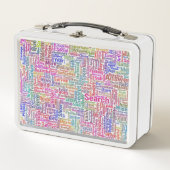 Lunch Box Question Apprendre Nuage MotssTexte Motif Message (Devant)
