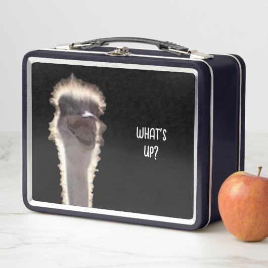 Lunch Box Quoi de neuf ? Tête d'autruche, visage, boîtes à l (En situation)