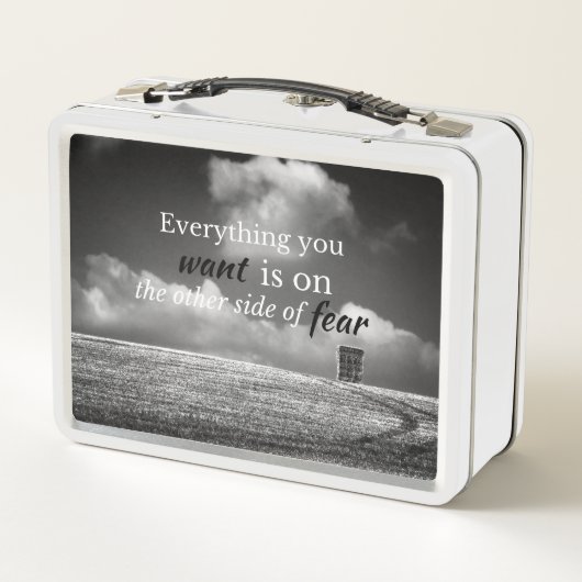Lunch Box Quota motivationnel: Everything you want is on... (Dos)
