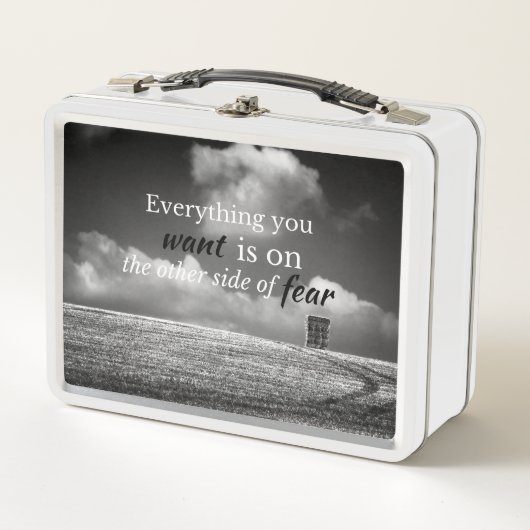 Lunch Box Quota motivationnel: Everything you want is on... (Devant)