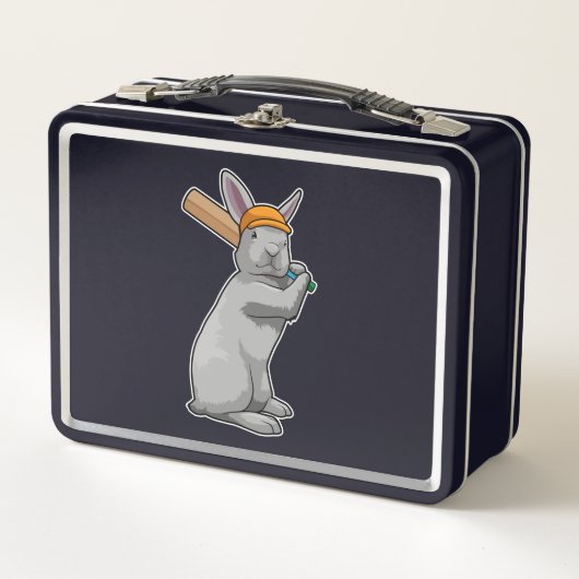 Lunch Box Rabbit au cricket avec chauve-souris de cricket (Devant)